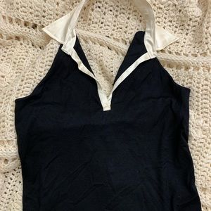 Lauren Ralph Lauren Backless V neck Large Tank